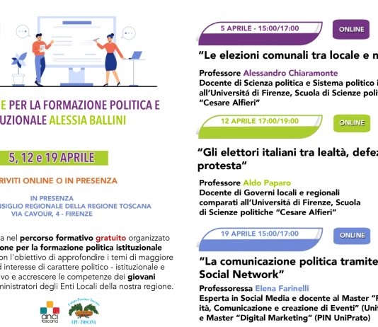 Invito alla Formazione Politica: Un’opportunità per i Giovani Amministratori Percorso formativo fondazione alessia ballini