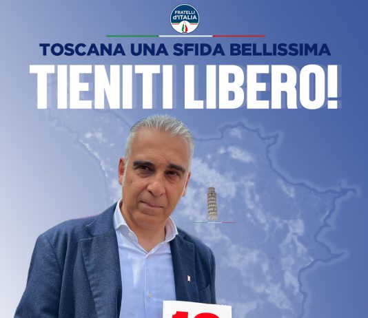 diego petrucci fratelli d'italia toscana una sfida bellissima 19 giugno 2025