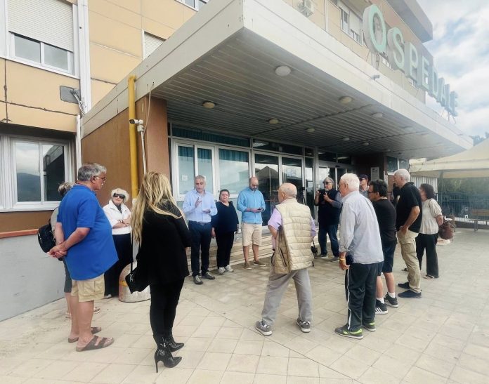 portoferraio elba sopralluogo ospedale civile diego petrucci fratelli d'italia