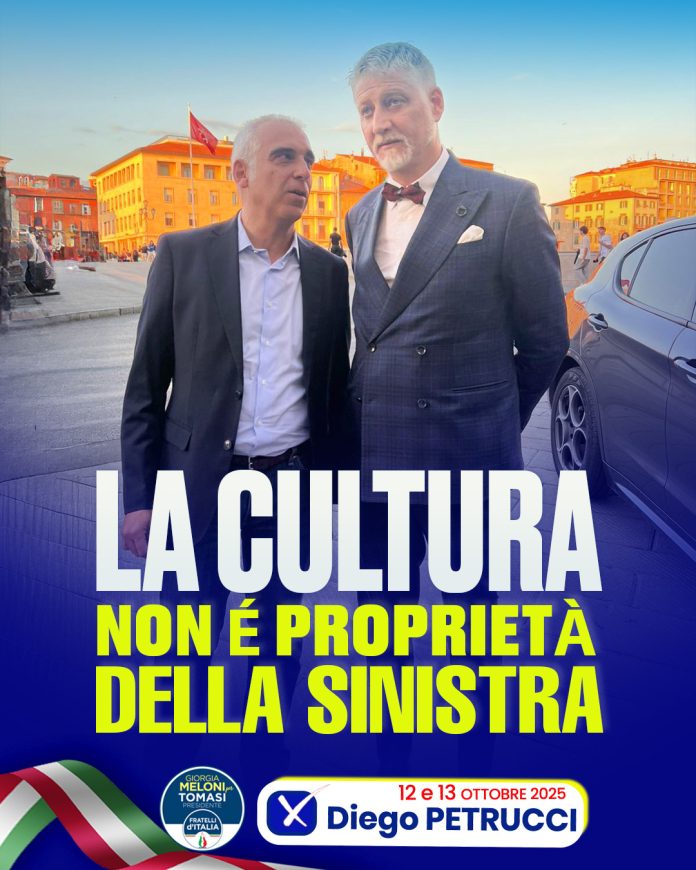 GiuliAPisa copia ministro cultura Giuli diego petrucci consigliere regionale fratelli d'italia