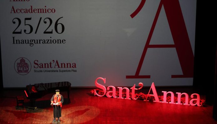 Prolusione Rettore Nicola Vitiello aprire nuove vie scuola sant'anna pisa diego petrucci consigliere regionale fdi rettore vitiello